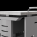 Стол офисный Kobor L2-80/70 aluminum/chicago