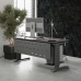 Стол офисный Kobor L2-160/70 aluminum/chicago