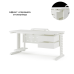 Стол офисный Kobor L2-100/70 white/premium