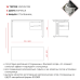 Стол офисный Kobor L2-80/80 white/premium