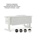 Стол офисный Kobor L2-120/80 white/premium