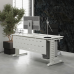 Стол офисный Kobor L2-120/80 white/premium