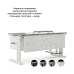 Стол офисный Kobor L2-180/60 white/chicago