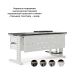 Стол офисный Kobor L2-120/70 white/wood