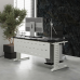 Стол офисный Kobor L2-160/80 white/wood