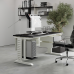 Стол офисный Kobor L2-180/80 white/wood