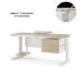 Стол офисный Kobor L2-80/70 white/natural