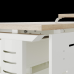 Стол офисный Kobor L2-80/80 white/natural