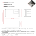 Стол офисный Kobor L2-180/70 white/charlston Стол офисный Kobor L2-180/70 white/charlston