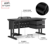 Стол офисный Kobor T-120/60 black/wood