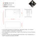 Стол офисный Kobor T-140/80 black/wood