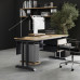 Стол офисный Kobor T-100/70 graphite/natural