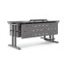 Стол офисный Kobor T-160/60 aluminum/wood