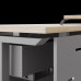 Стол офисный Kobor T-100/70 aluminum/natural Стол офисный Kobor T-100/70 aluminum/natural