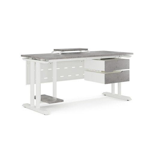 Стол офисный Kobor T-160/60 white/chicago