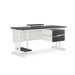 Стол офисный Kobor T-80/60 white/wood Стол офисный Kobor T-80/60 white/wood