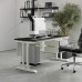 Стол офисный Kobor T-80/60 white/wood