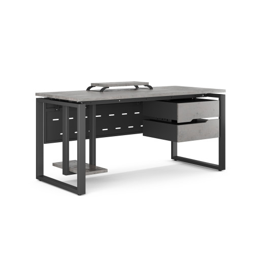 Стол офисный Kobor O1-140/60 black/chicago Стол офисный Kobor O1-140/60 black/chicago