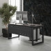 Стол офисный Kobor O1-140/60 black/chicago Стол офисный Kobor O1-140/60 black/chicago
