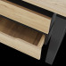 Стол офисный Kobor O1-120/80 black/natural