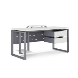 Стол офисный Kobor O1-100/60 graphite/premium