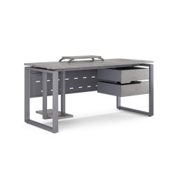 Стол офисный Kobor O1-100/70 graphite/chicago Стол офисный Kobor O1-100/70 graphite/chicago