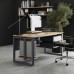 Стол офисный Kobor O1-180/60 graphite/natural