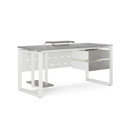 Стол офисный Kobor O1-100/60 white/chicago
