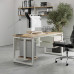 Стол офисный Kobor O1-160/70 white/natural