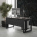 Стол офисный Kobor O2-140/80 black/chicago