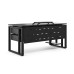 Стол офисный Kobor O2-160/60 black/wood