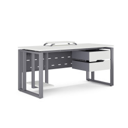 Стол офисный Kobor O2-100/60 graphite/premium