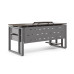 Стол офисный Kobor O2-100/70 aluminum/charlston Стол офисный Kobor O2-100/70 aluminum/charlston