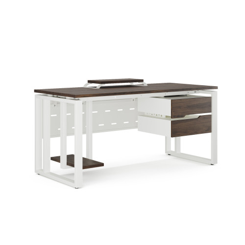 Стол офисный Kobor O2-100/80 white/charlston