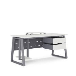Стол офисный Kobor TR-80/70 graphite/premium Стол офисный Kobor TR-80/70 graphite/premium