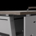 Стол офисный Kobor TR-180/60 aluminum/charlston Стол офисный Kobor TR-180/60 aluminum/charlston