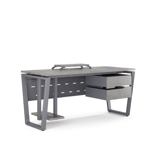 Стол офисный Kobor OTR-80/60 graphite/chicago