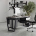 Стол офисный Kobor OTR-100/80 graphite/chicago