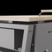 Стол офисный Kobor OTR-80/60 aluminum/natural