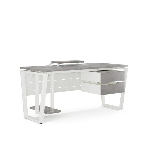 Стол офисный Kobor OTR-100/70 white/chicago Стол офисный Kobor OTR-100/70 white/chicago
