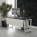 Стол офисный Kobor OTR-160/60 white/wood
