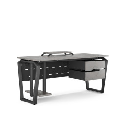 Стол офисный Kobor TB-140/60 black/chicago