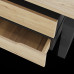 Стол офисный Kobor TB-100/80 black/natural Стол офисный Kobor TB-100/80 black/natural