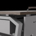 Стол офисный Kobor TB-80/60 aluminum/charlston Стол офисный Kobor TB-80/60 aluminum/charlston
