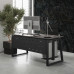 Стол офисный Kobor TS1-80/80 black/chicago
