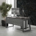 Стол офисный Kobor TS1-180/80 aluminum/chicago