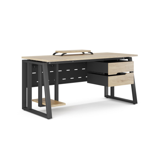 Стол офисный Kobor TS2-80/60 black/natural