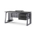 Стол офисный Kobor TS2-120/60 graphite/wood