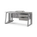 Стол офисный Kobor TS2-140/80 aluminum/chicago