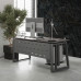 Стол офисный Kobor TS2-180/80 aluminum/chicago Стол офисный Kobor TS2-180/80 aluminum/chicago